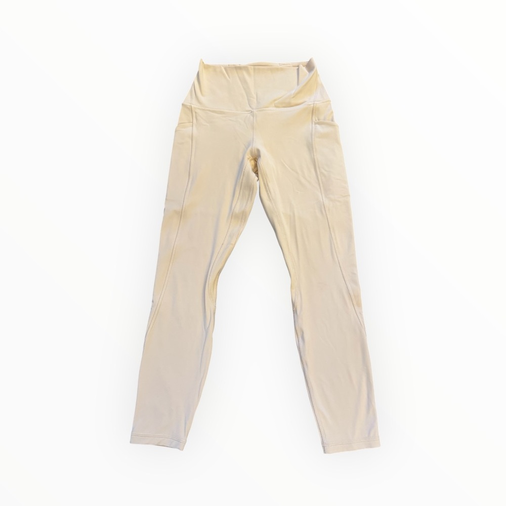 Lululemon Align High-rise Leggings with pockets, Size 6, Butter Yellow 25”L